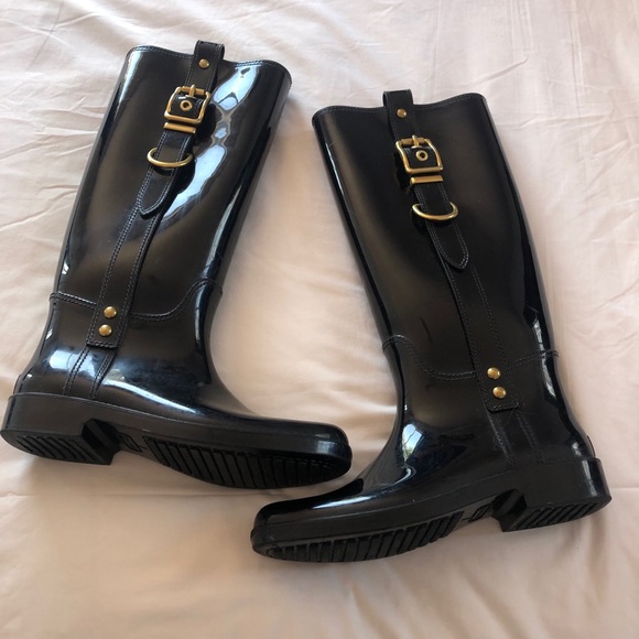Coach Rain Boots. EUC. - Picture 1 of 8